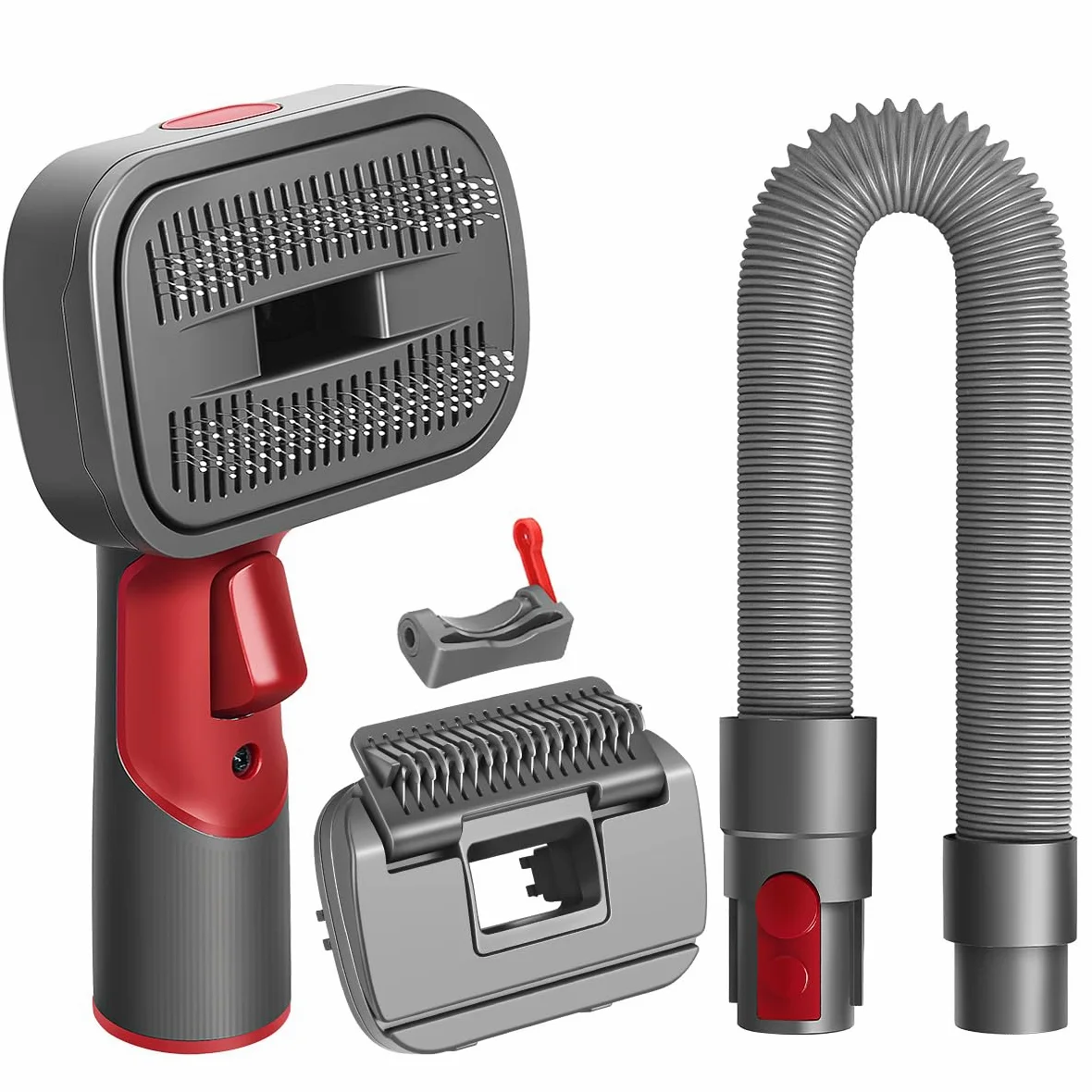2 in 1 Hundehaar Staubsaugerbürste Kompatibel mit Dyson Gen5 V15 V12 V11 V8 V7, ideal zum Entfernen von losen Haaren, Hautschuppen, Unterwolle und Verfilzungen