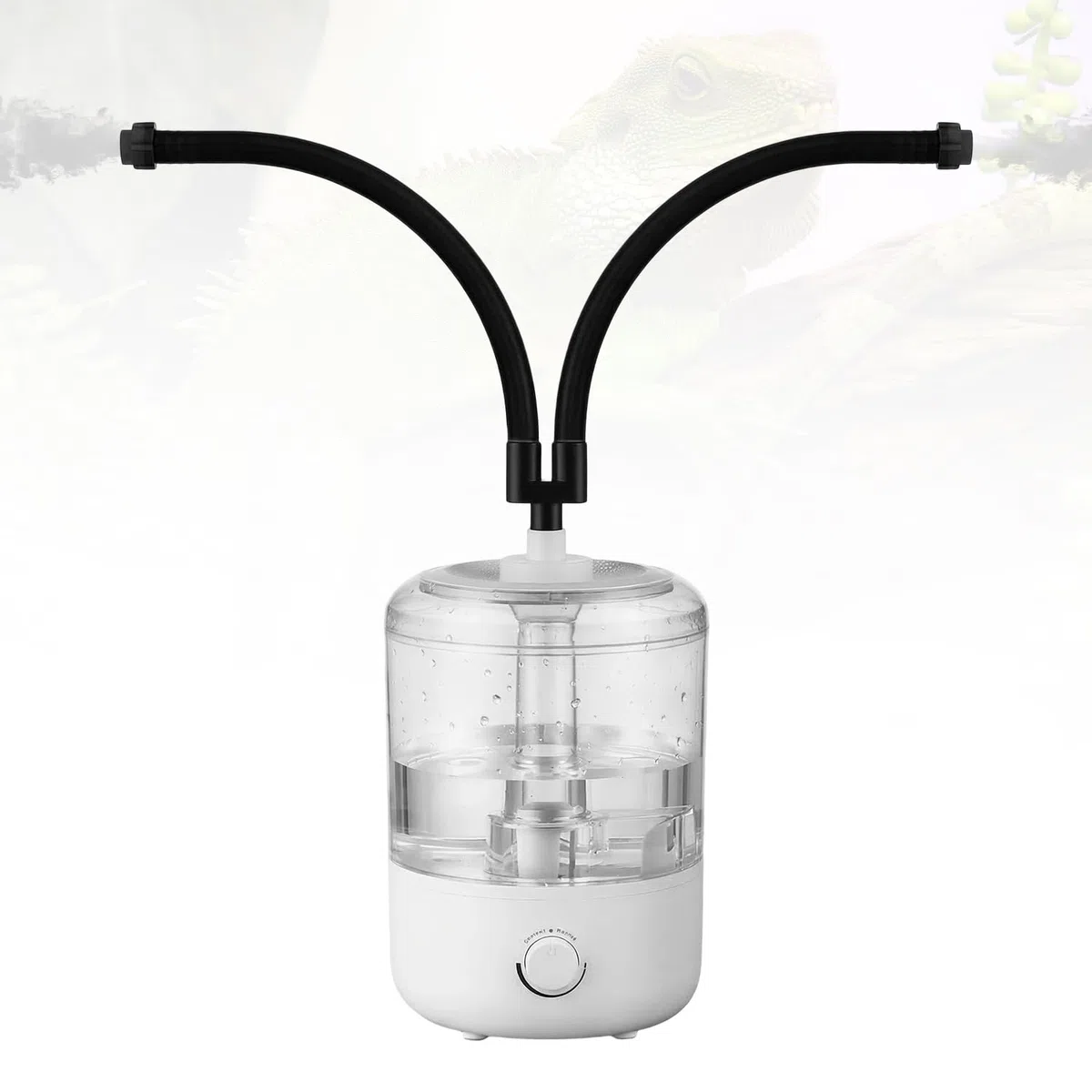 4L beregnungsanlage terrarium, Reptilien-Luftbefeuchter (Zwei schläuche), Ultraleiser Zerstäuber High Volume Fogger für Reptilien, Amphibien, Nasspflanzen