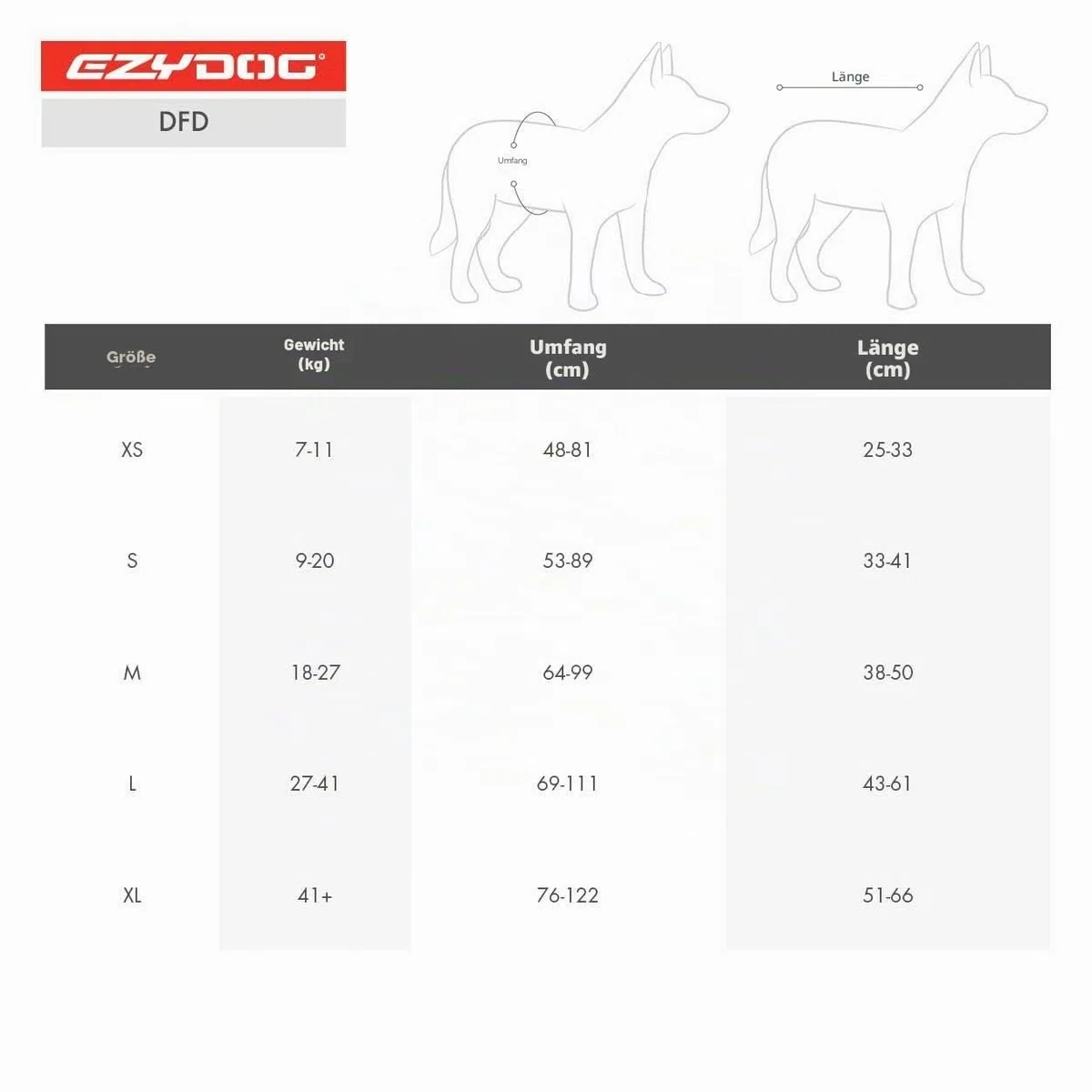 EzyDog Schwimmweste Hund - DFD Hundeschwimmweste - Schwimmwesten für für Kleine, Mittelgroße und Große Hunde - Rettungsweste mit Griff und Reflektoren, Größenverstellbar (M, Rot)