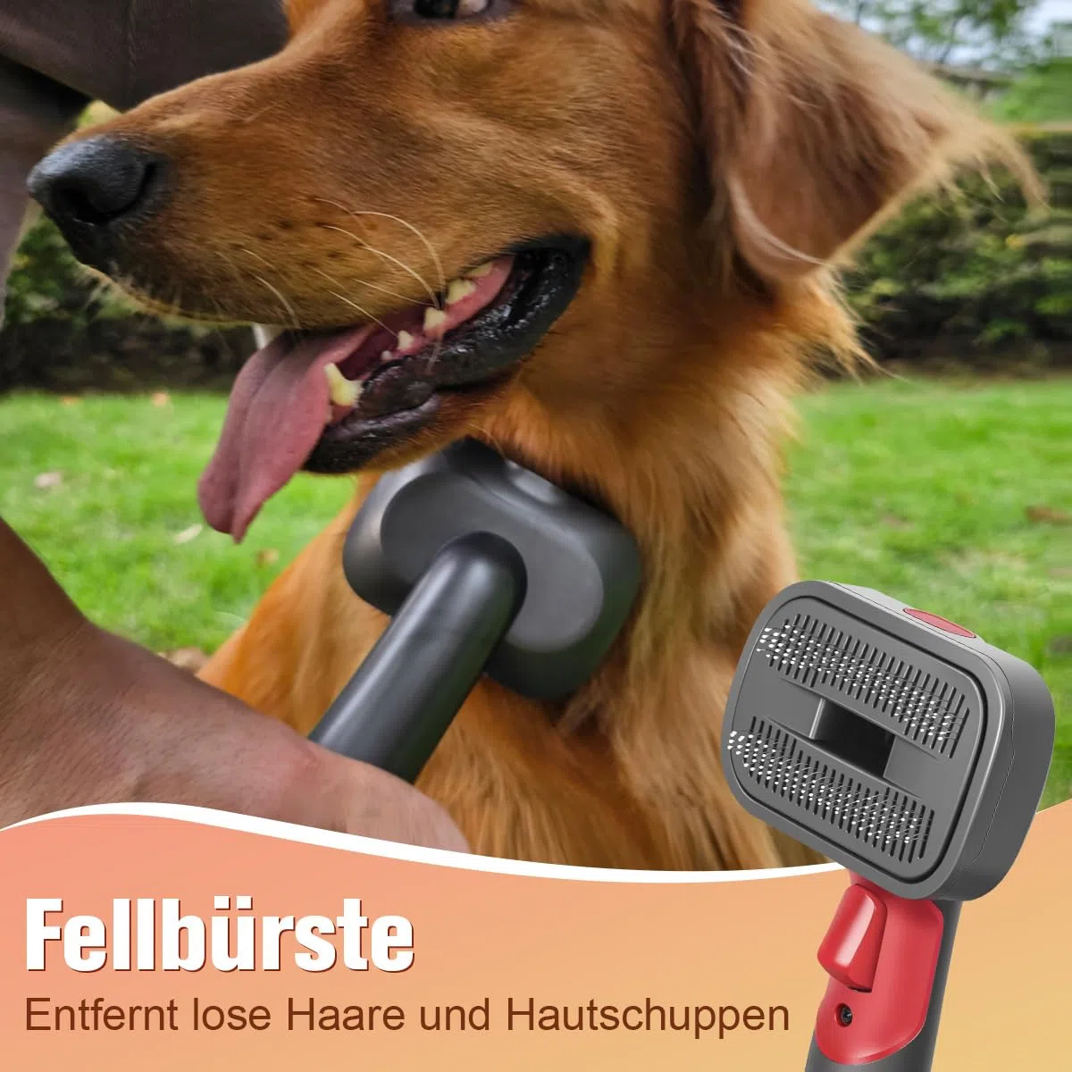 2 in 1 Hundehaar Staubsaugerbürste Kompatibel mit Dyson Gen5 V15 V12 V11 V8 V7, ideal zum Entfernen von losen Haaren, Hautschuppen, Unterwolle und Verfilzungen