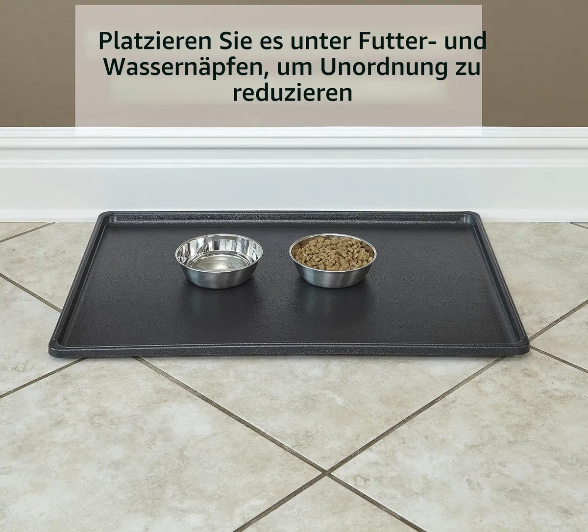 Ersatzwanne für 106 cm Hundeboxen, passend für alle Midwest- und New World-Boxen in 106 cm, vielseitig einsetzbar, Kunststoff, Schwarz