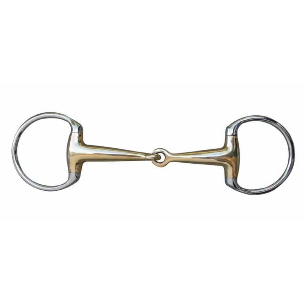HKM Olivenkopfgebiss, 16 mm Argentan mit Edelstahlring
