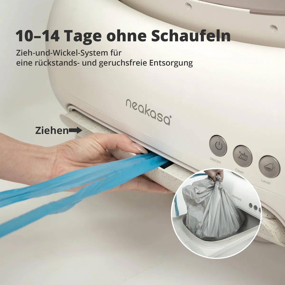 Neakasa M1 Plus Lite Selbstreinigende Katzentoilette mit offenes Design, XXL Kapazität Katzenklo, App-Steuerung, sicher, geruchsfrei und hygienisch, Cat Litter Box für mehrere Katzen