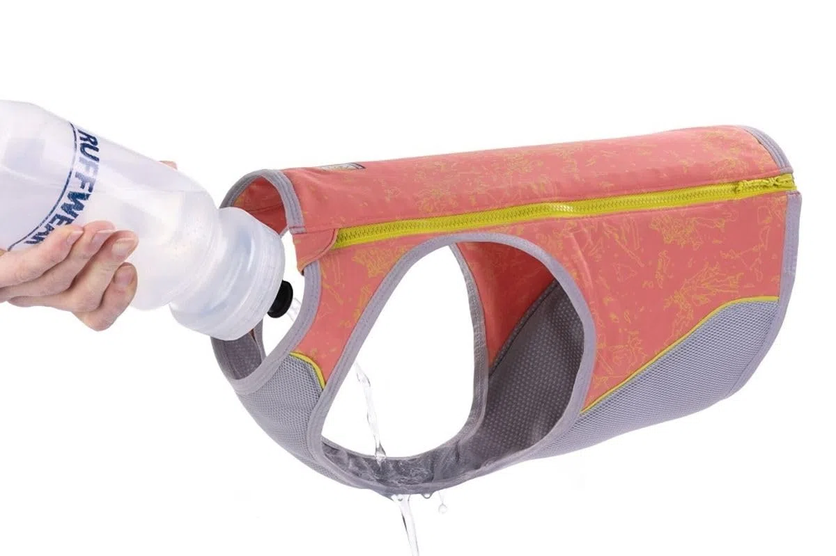 Ruffwear Swamp Cooler Zip Vest Kühlmantel für Hunde Salmon Pink XL
