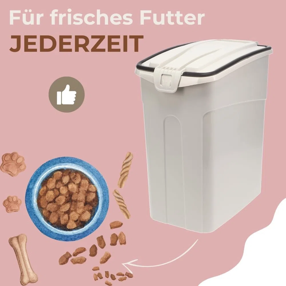 GarPet Futtertonne Luftdicht mit Deckel Futtertonne Pferd Hund Hundefutter Aufbewahrung Hundefutter Box Trockenfutter Aufbewahrung Futterbox Hund 54 L