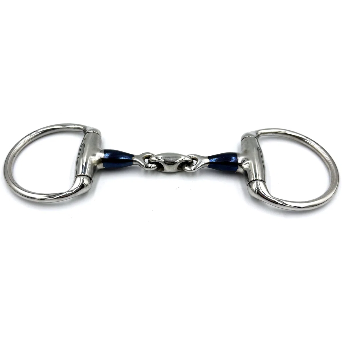 ES0283 Gebiss Sweet Iron Olivenkopfgebiss Olivenkopftrense Doppelt Gebrochen aus Edelstahl Ringdurchmesser 70 mm Gebissstärke 14 mm (12.5 cm)