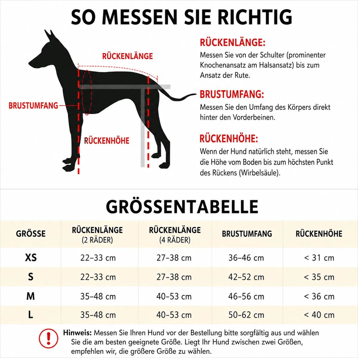 Verstellbarer 4-Rad-Hunderollstuhl Für Vorder- Und Hinterbeine – Leichte Mobilitätshilfe Für Verletzte, Behinderte Oder Ältere Hunde – Passend Für Kleine Bis Große Rassen(4wheel,L)