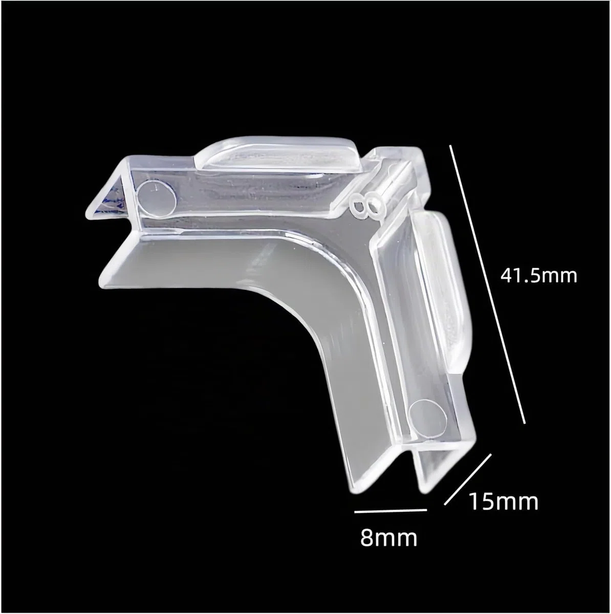 Aquarium Glaskantenschutz weichen Abdeckungen 8 mm Transparent Stoßfeste Acrylschutz