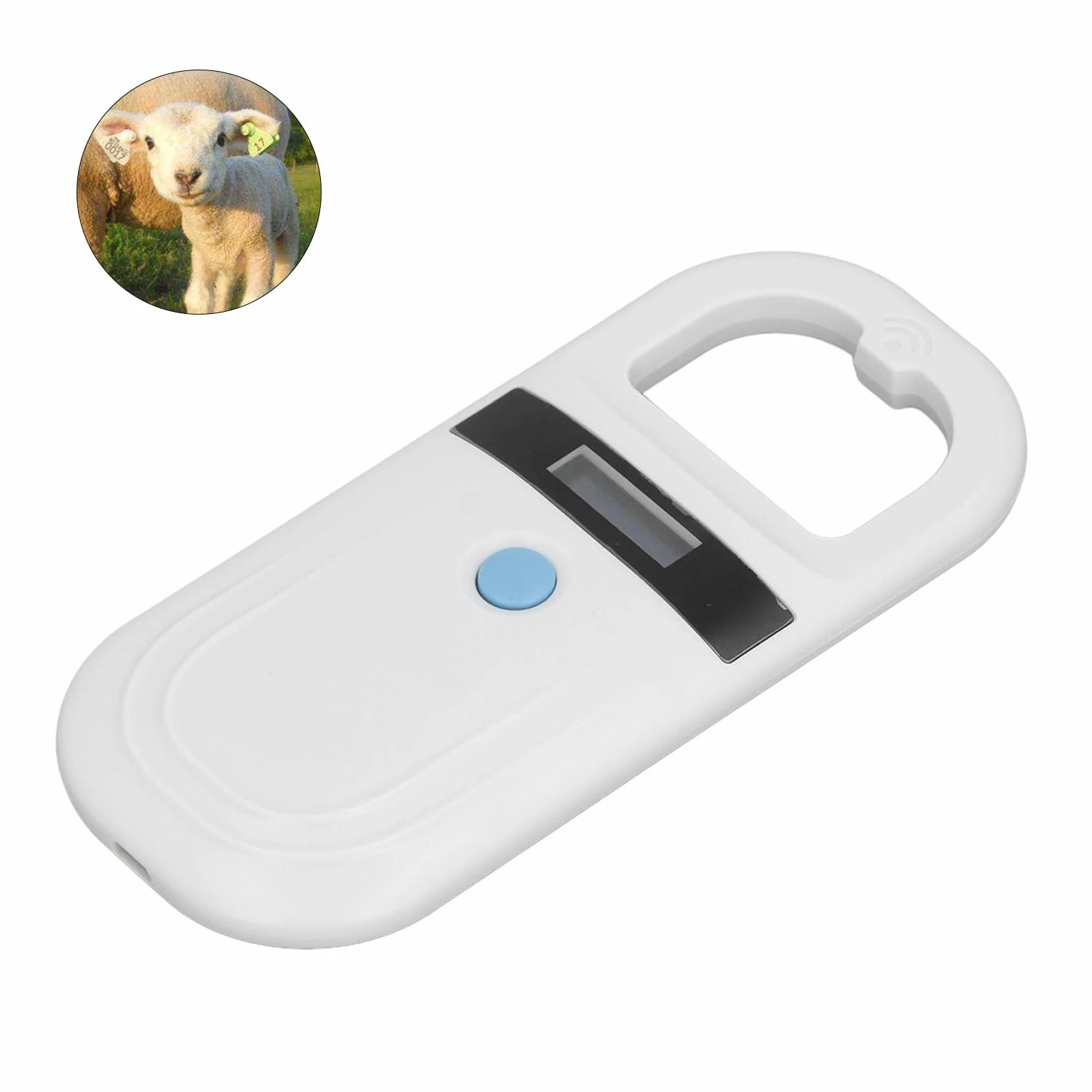 Tierchip-Scanner für ISO11784 85 FDX-B EMID USB wiederaufladbar mit OLED Display 1342 kHz 15 cm Leseabstand ABS Material Mikrochip Lesegerät für Haustiere Hunde Katzen
