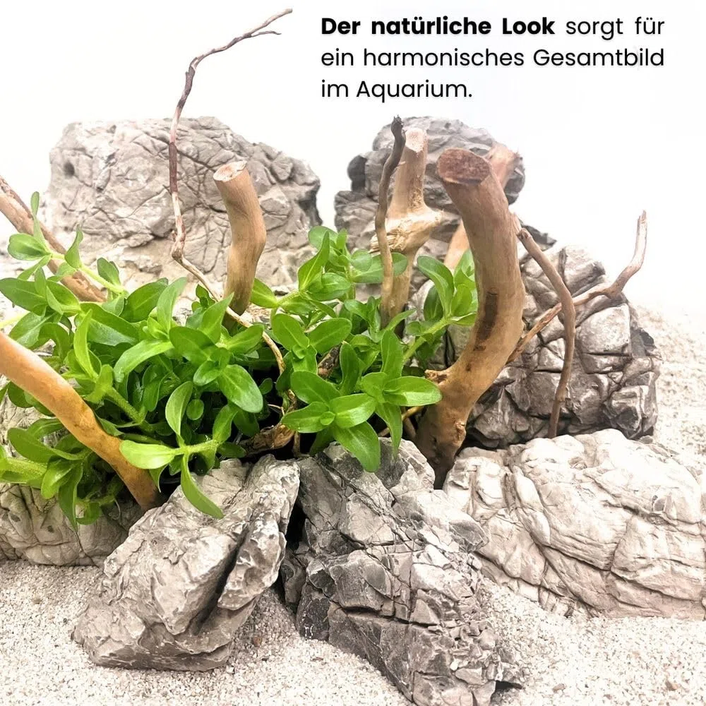 AquaOne Aquarium Moorkien Scape Sticks 100 g (10-25 cm) I Naturholz für Aquascaping & Aquarium Dekoration I Nano Becken Aquarien Terrarien Hardscape Zubehör