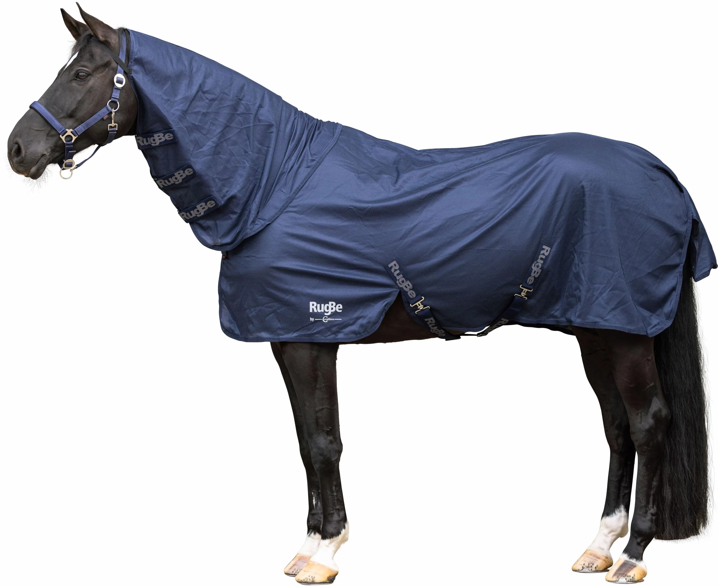Covalliero Fliegendecke RugBe Superfly inkl. Halsteil, 145cm, Navy