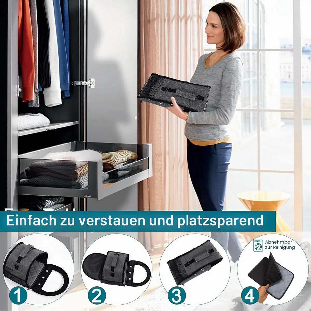 Faltbare Kleintier-Tragetasche mit Wasserflaschenhalter, Doppeltüren Design, Atmungsaktiv & Ausbruchsicher, Transporttasche für Meerschweinchen, Kaninchen, Hamster, Grau