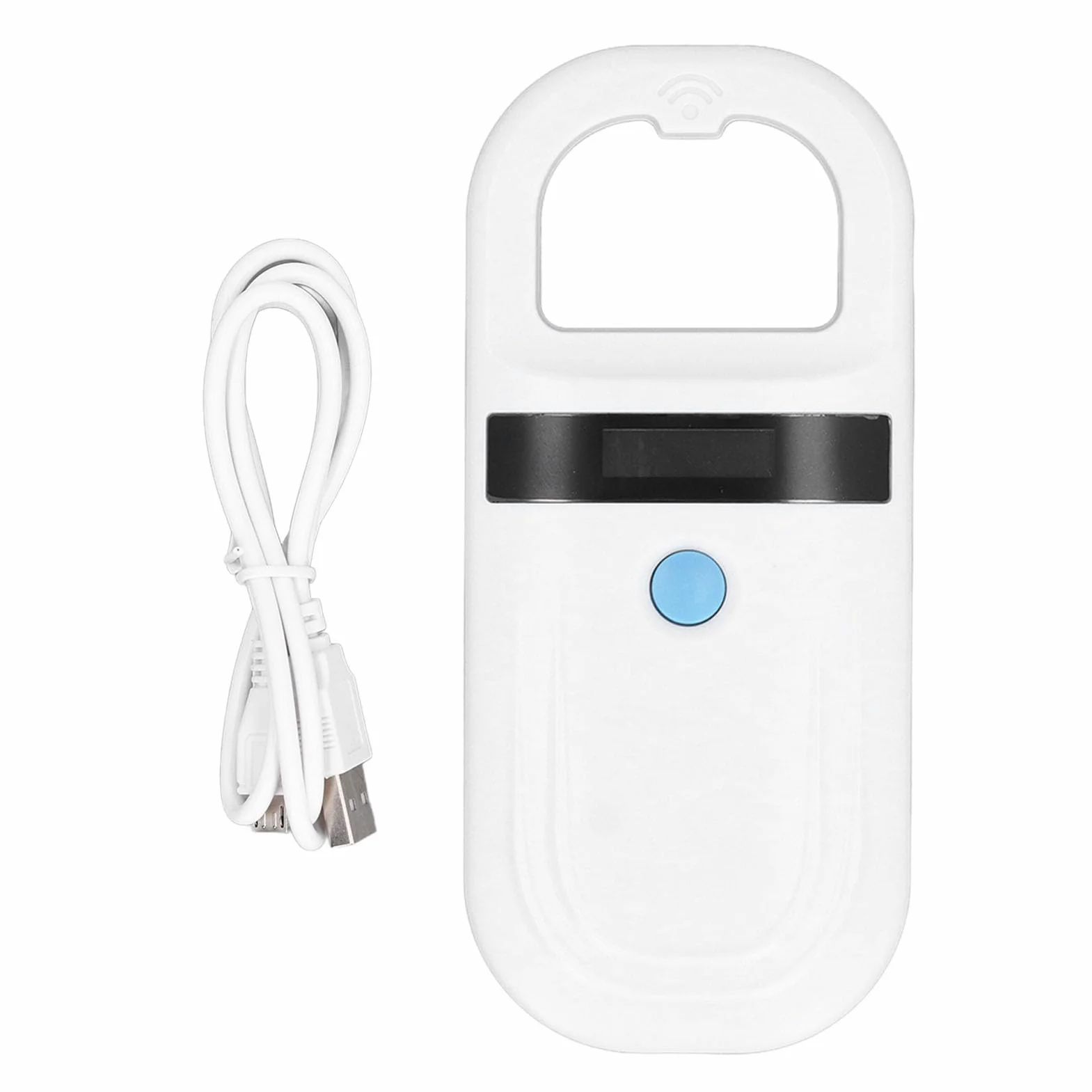 Tierchip-Scanner für ISO11784 85 FDX-B EMID USB wiederaufladbar mit OLED Display 1342 kHz 15 cm Leseabstand ABS Material Mikrochip Lesegerät für Haustiere Hunde Katzen