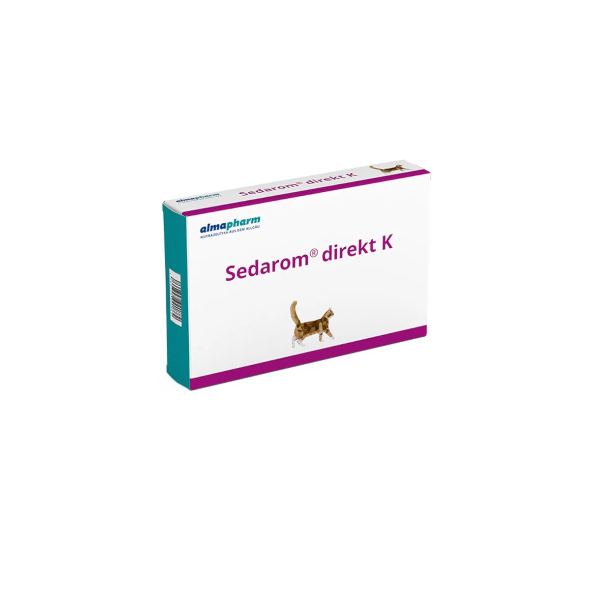almapharm Sedarom direkt K | 72 Tabletten | Ergänzungsfuttermittel für Katzen | Zur Unterstützung des Nervenstoffwechsels zur Stressabschirmung