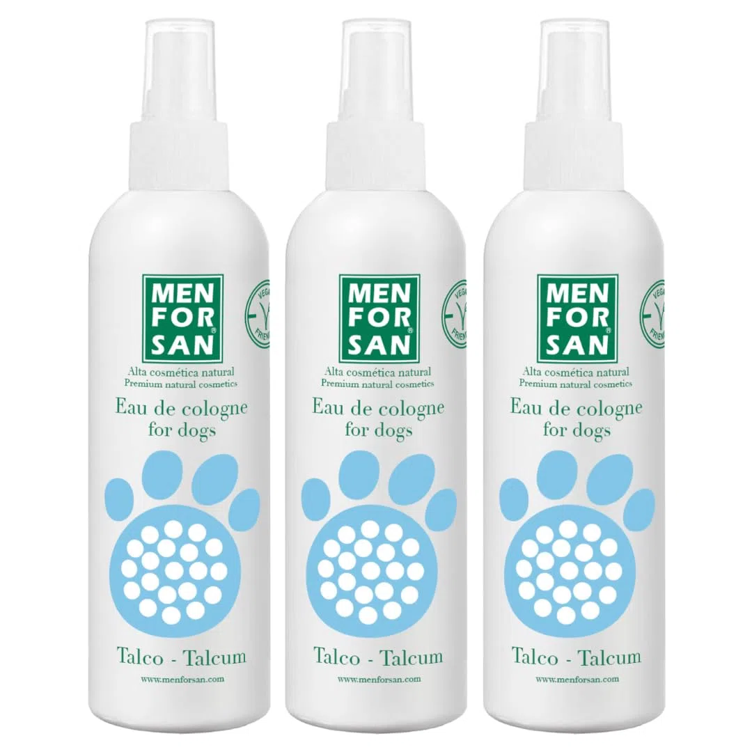 MENFORSAN Eau de Cologne Talkum für Hunde 125ml - 3er Pack