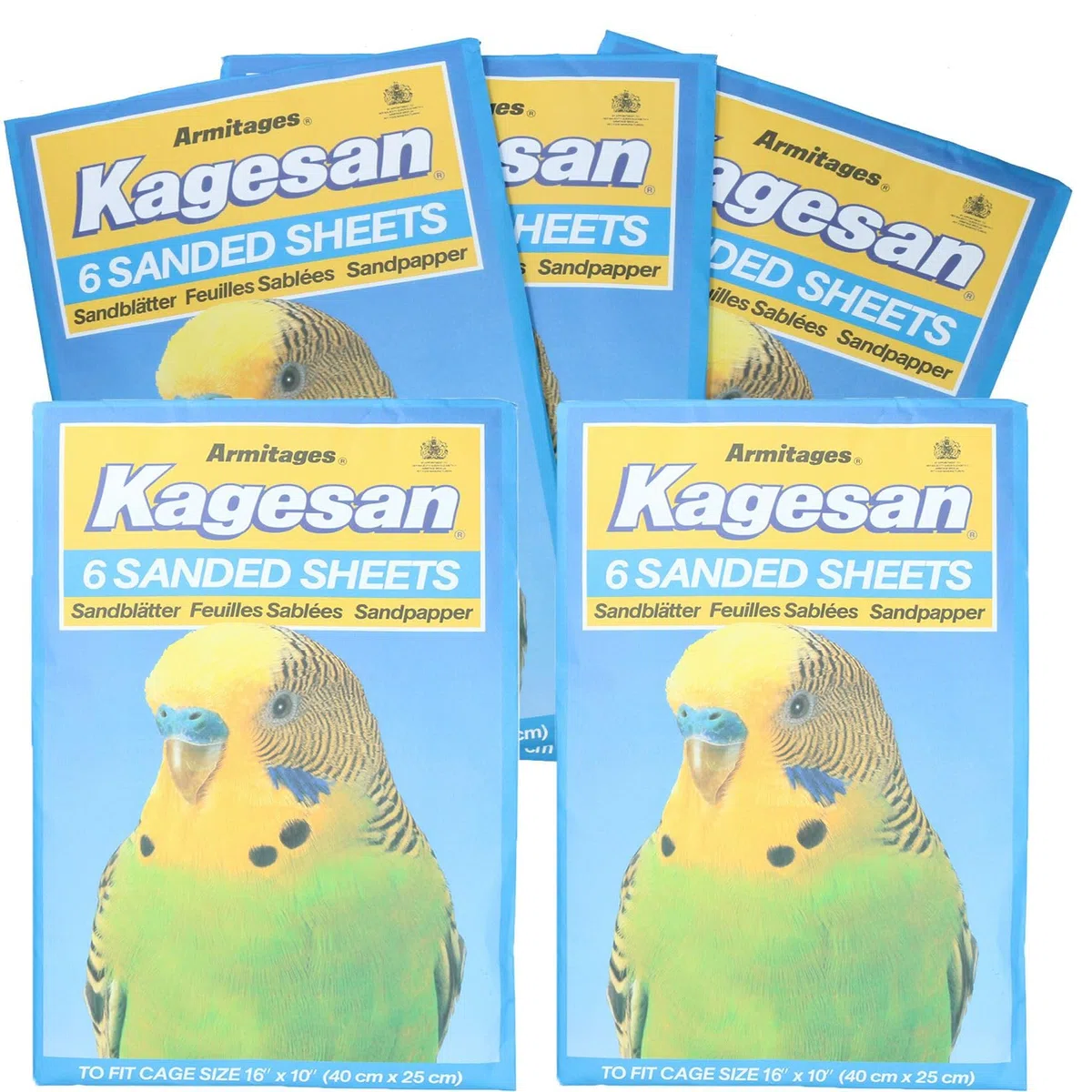 AB Tools Schleifpapier, für Wellensittiche, Käfige, Vögel, 25 x 40 cm, 30 Stück