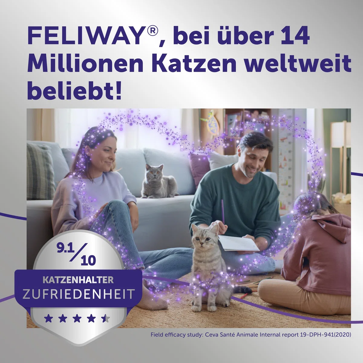 FELIWAY Optimum Start-Set | Pheromone für Katzen | Verdampfer für die Steckdose + 48ml Flakon | Diffuser gegen Stress, für mehr Harmonie | 30 Tage Wirkung | von Tierärzten empfohlen, klinisch getestet