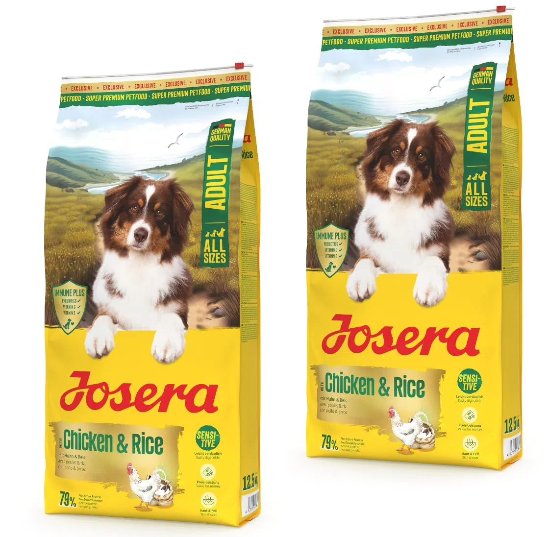 Josera Chicken & Rice 2 x 12,5 kg Trockenfutter für Hunde