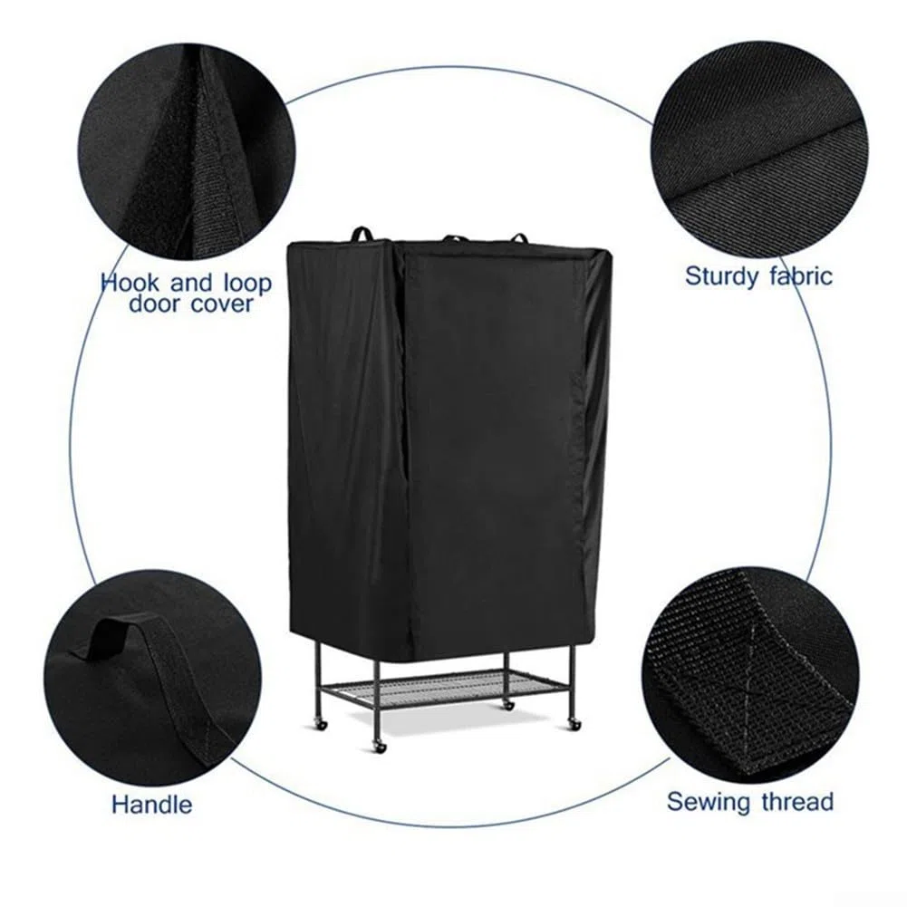 Abdeckung für Vogelkäfig, 210D, groß, atmungsaktiv, weich, universal, für Vogelkäfige, Verdunkelung, 69 x 104 x 122 cm