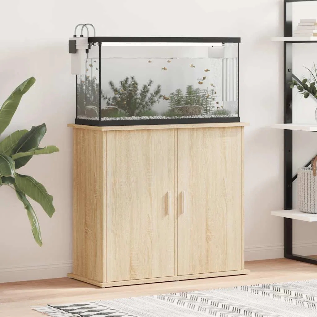 vidaXL Aquariumständer Sonoma-Eiche 81 x 36 x 73 cm Holzwerkstoff