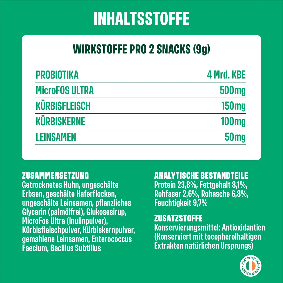 ivvi PROBIOTIC Hunde Probiotika als Leckerli - Hund Darmflora aufbauen, verbesserte Verdauung & Immunsystem - 60 leckere Snacks (270g) mit Huhn