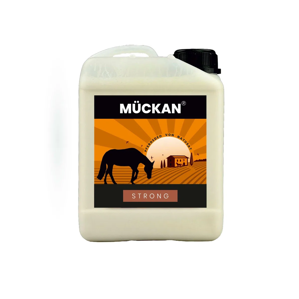 Natusat Mückan Strong - Desodorierender Schutz zur Hautpflege für Pferde (2500 ml)