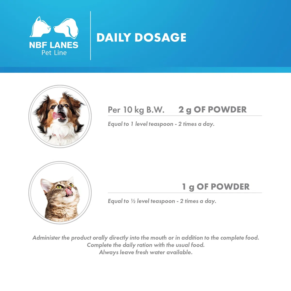 NBF Lanes | Karenal Pet Hund und Katze 50 g Pulver für Kaliummangel und Hypokaliämie