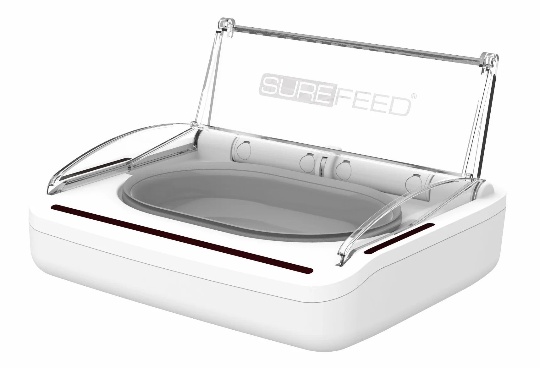 Sure Petcare SureFeed Futterschale für Katzen und kleine Hunde, luftdicht, bewegungsgesteuerter Deckel, hält das Futter frisch, für Nass- und Trockenfutter, 4 x C-Batterien erforderlich, weiß