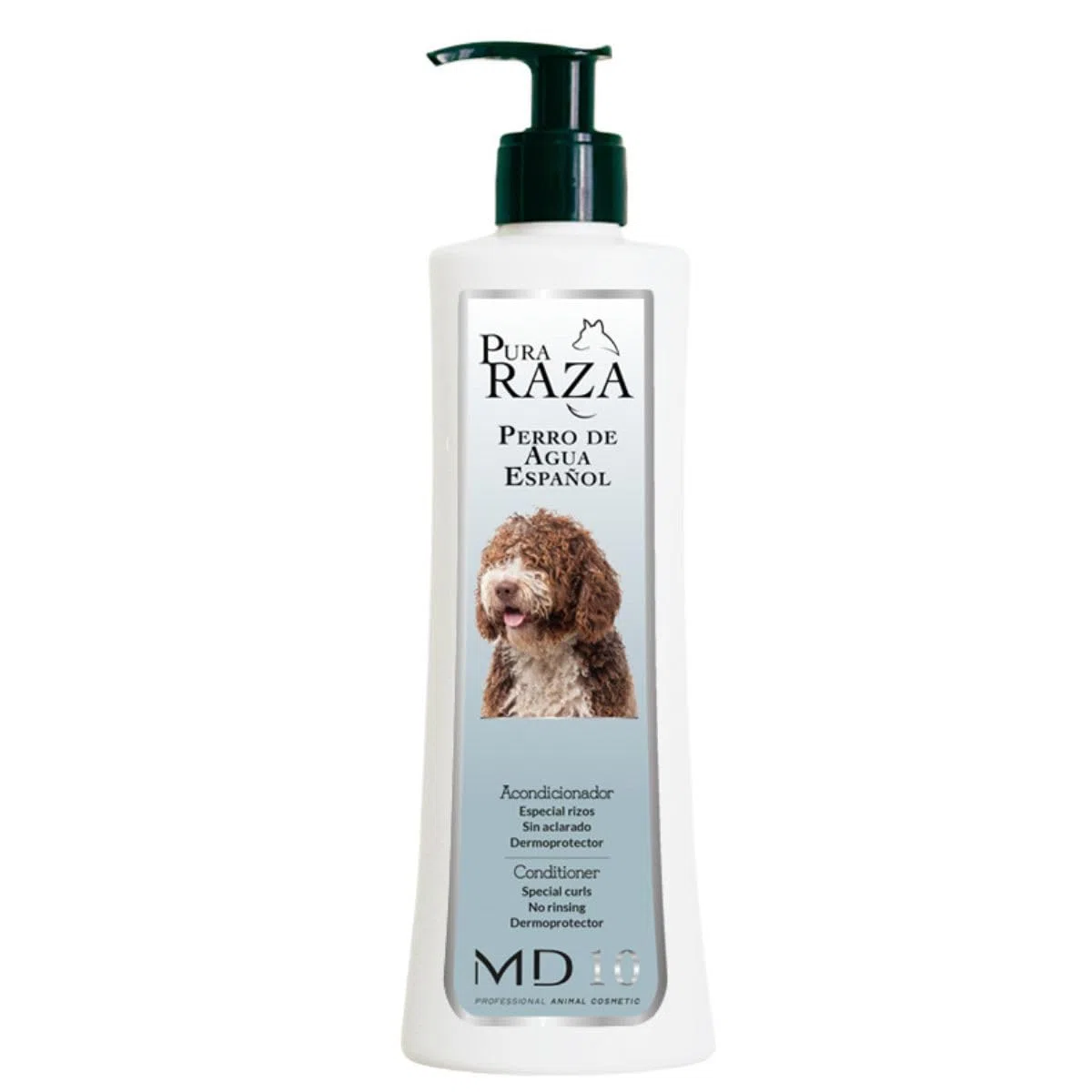 Conditioner für Hunde mit Lockigem Fell - Spüllung für Wasserhund Ohne Ausspülen - Lockenwickler und Feuchtigkeitspflege - Vegan und Biologisch Abbaubar - 300 ml - MD-10 COLLECTION