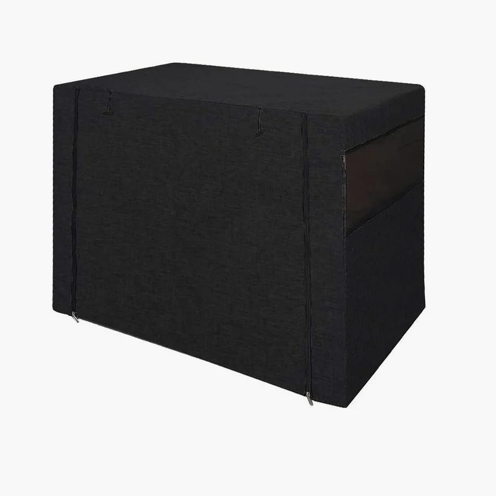 Hundekäfig-Abdeckung für Drahtkäfige, strapazierfähiges Polyester, Winddicht (Nur Abdeckung, 124,5 x 78,7 x 81,3 cm)