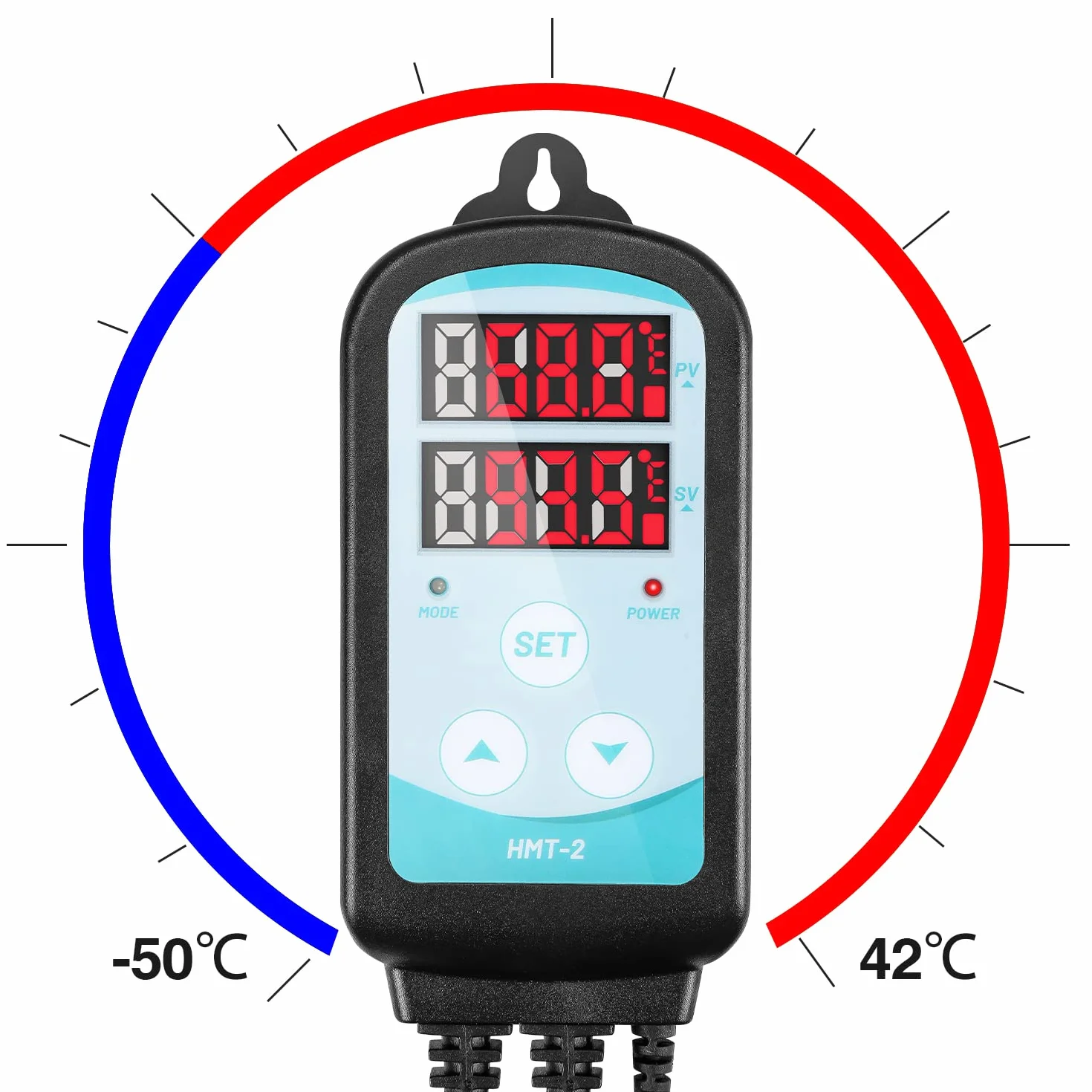 Temperaturregler mit fühler,230V Thermostate Er ist Plug and Play,Heizen Kühlen Temperaturschalter für Aquarium Terrarium Gewächshäusern