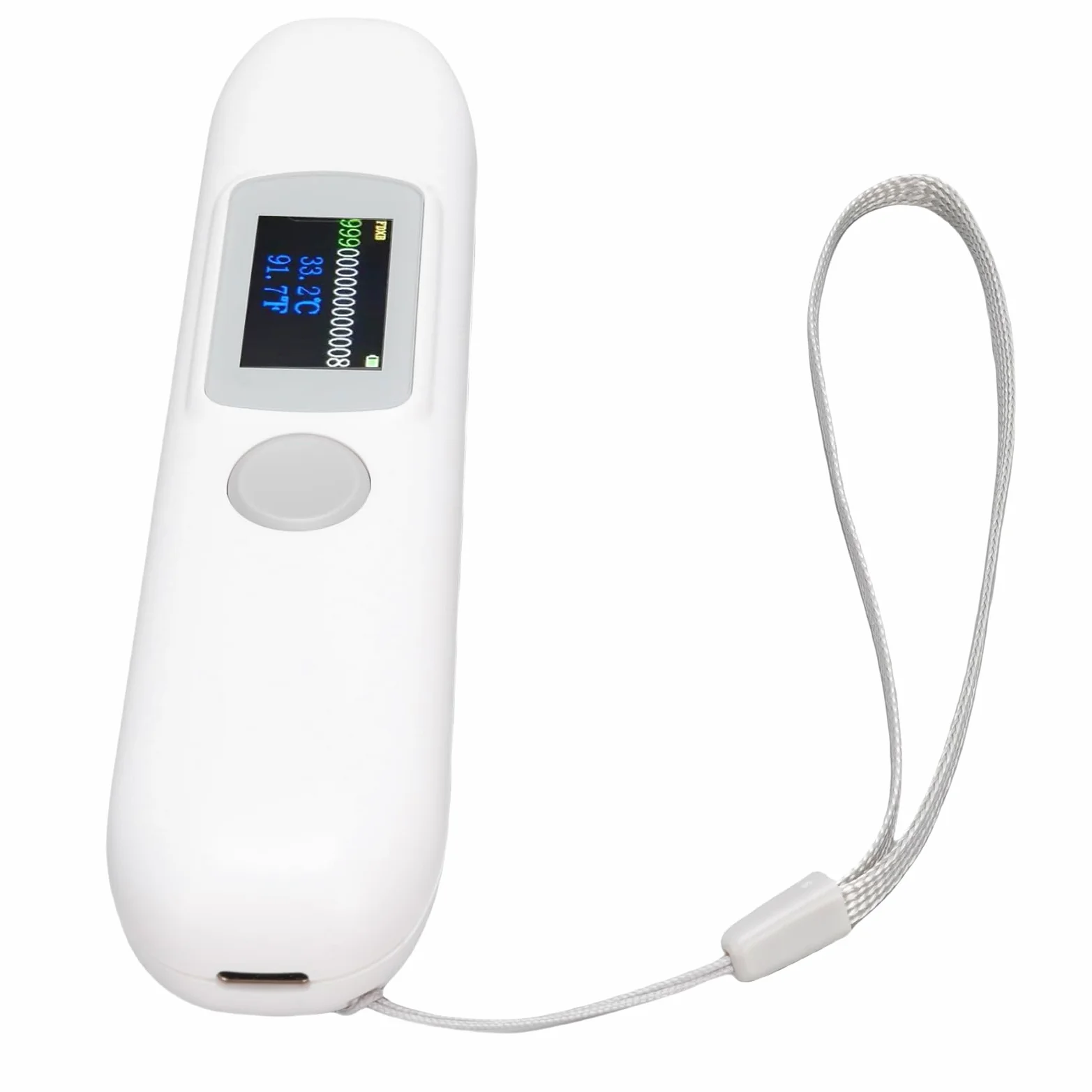 ZJchao mit Temperatur Haustier-Mikrochip-Scanner, Tier-Mikrochip-Tag-Leser mit 0,14-Zoll-HD-Farbbildschirm für die Haustierverwaltung
