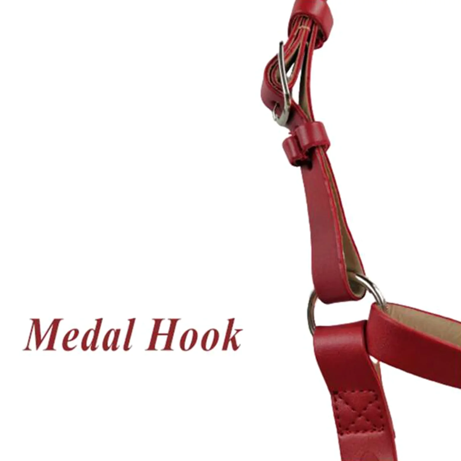 English Horse Trensenzaum - Verstellbare Reittrensen aus Leder - für Pferde, Pferdehalfter für Outdoor-Pferdezubehör und Pferderennausrüstung (Rot)