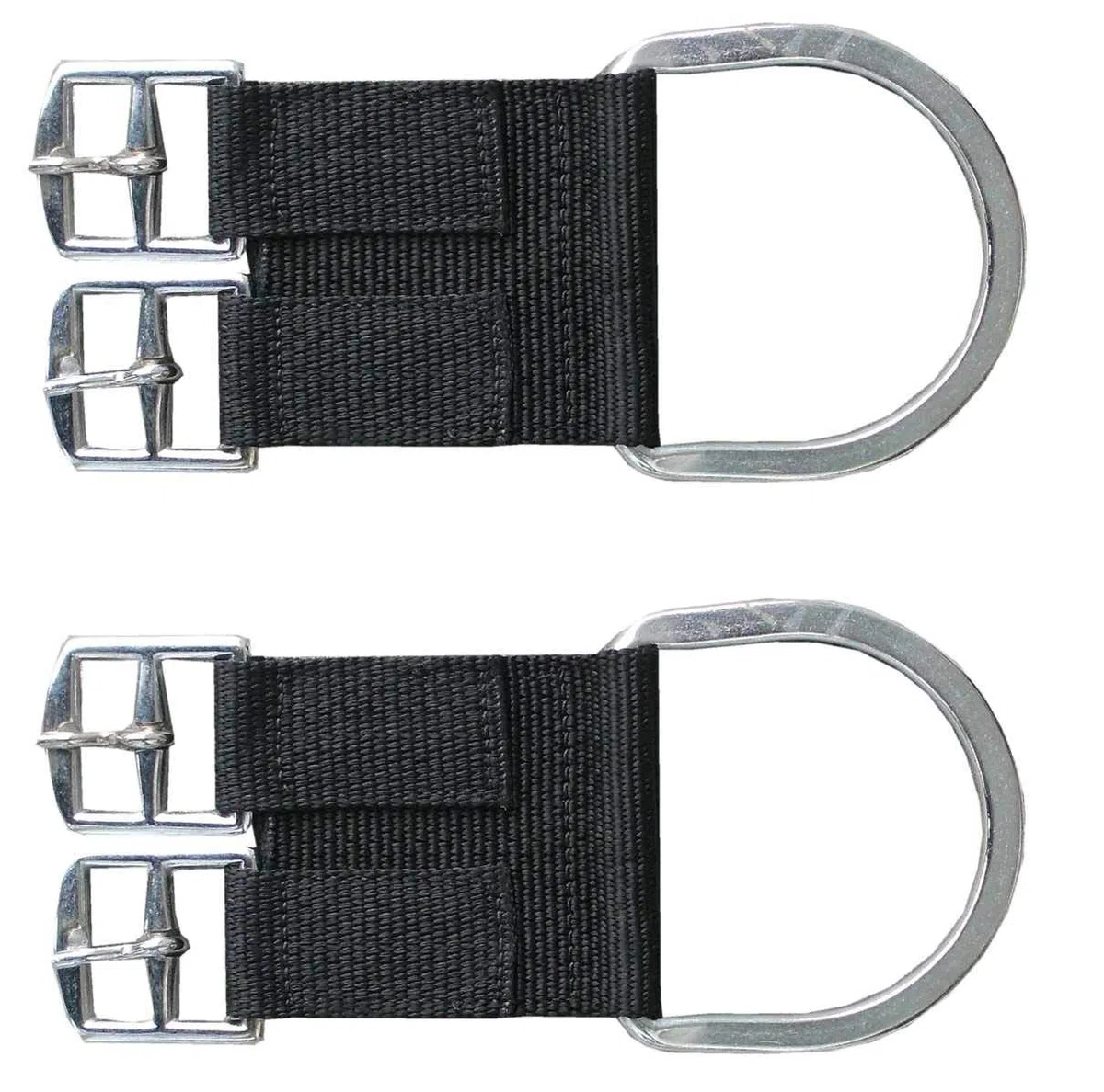 AMKA Sattelgurt Converter aus Nylon Adapter für Sattelgurte 1 Paar 2-Buckle Saddle Girth Converter (Cinch) von Englisch auf Western