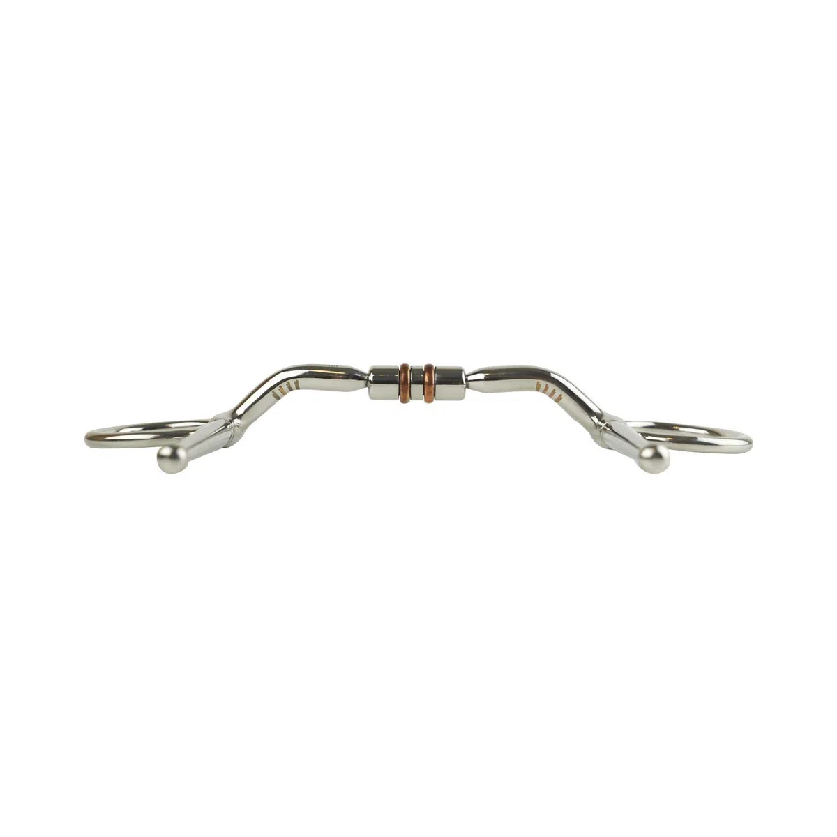AK Full Cheek Rotary Double Copper Roller Snaffle Horsebit Riding Bit AKRS-2612