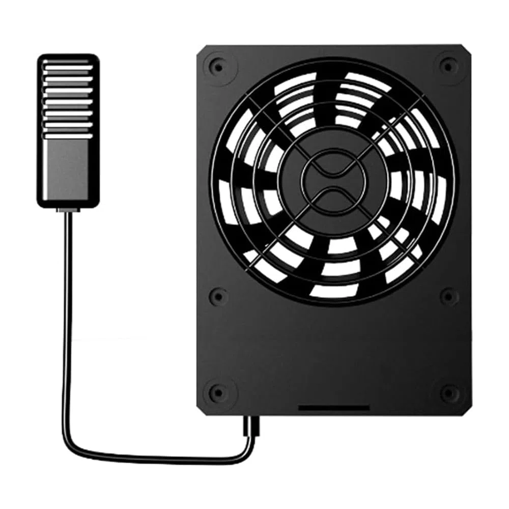 Smart Reptile Enclosure Fan Ventilation Fan Luftentfeuchter für Regenwald Terrarium Vivarium Verbessert die Luftzirkulation für Amphibien Reptilien Schlangen