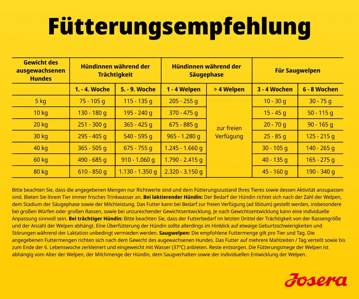 JOSERA Family Lachs & Reis (1 x 12,5 kg) | Mother & Puppy | Premium Trockenfutter für trächtige/säugende Hündinnen & Welpen | Optimale Versorgung mit Enegie & L-Carnitin | glutenfrei | 1er Pack