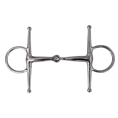 German Riding Schenkeltrense Edelstahl einfach gebrochen 17,5 cm
