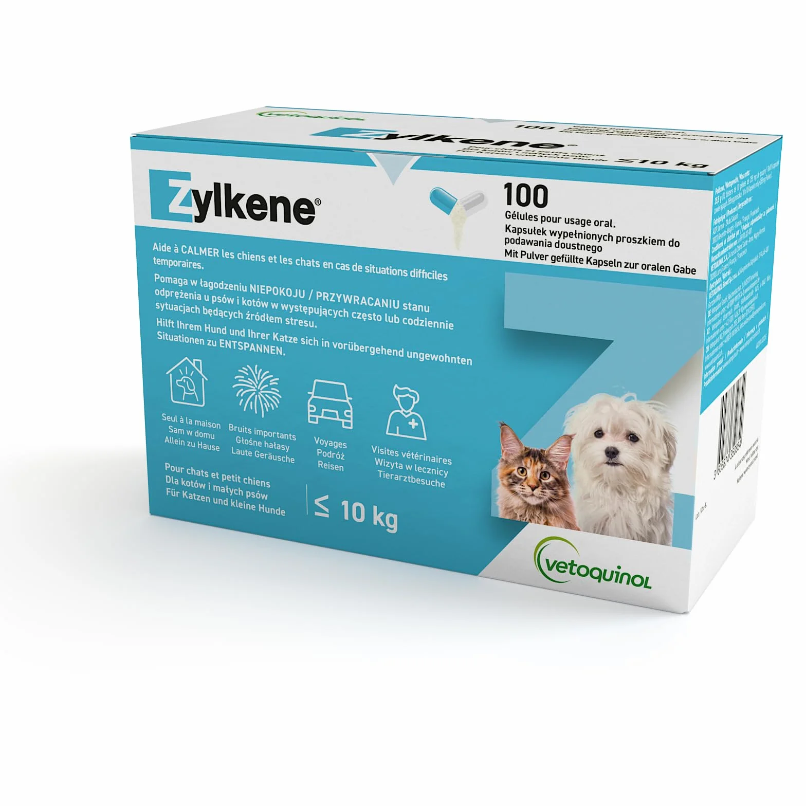 Zylkene 75 mg - 100 Kapseln (Katzen und kleine Hunde)
