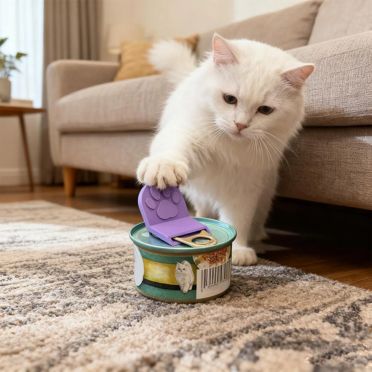 Cat Food Spoon Cute - Feeding Accessory Gadget, Tab Buddy Can Opener | Kitten Feeding Tool, Household Home Kitchen Indoor Outdoor Daily Pet F́eeding Accessory for Cats