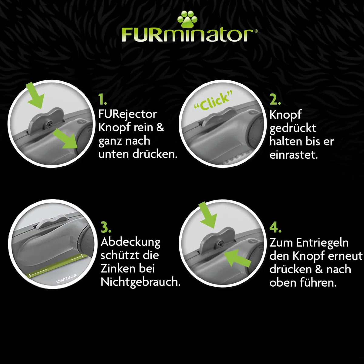 FURminator deShedding-Tool Pferd - Pferdebürste / Pferdestriegel zur gründlichen Entfernung der Unterwolle - Verbessertes Design Unisex