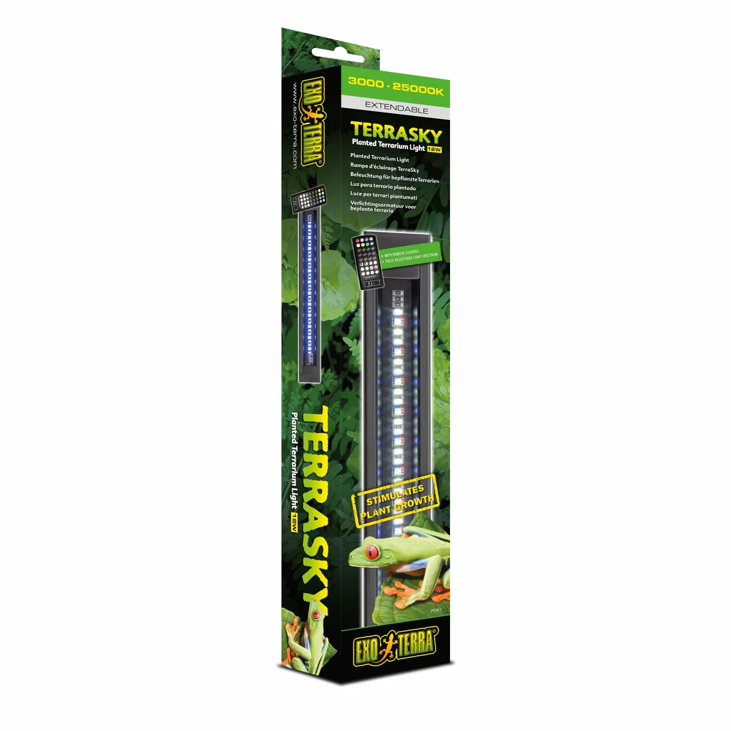 TerraSky, LED-Beleuchtung für bepflanzte Terrarien, 12W, Schwarz, 38-61 cm, 38-61 cm