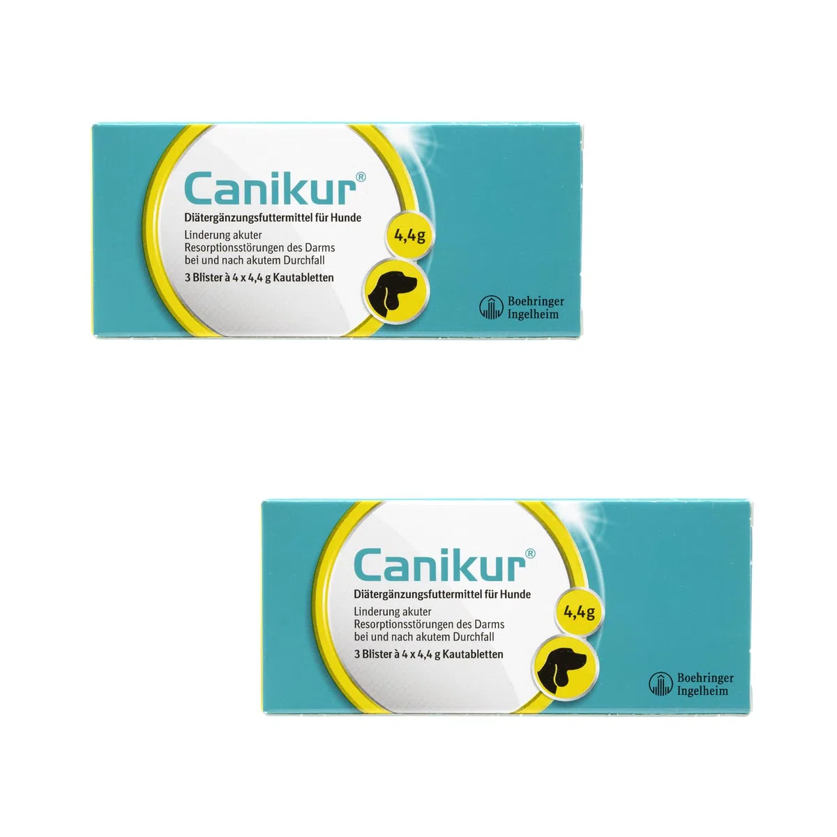 Boehringer Ingelheim Canikur Kautabletten | Doppelpack | 2 x 3 x 4 Stück | Diät-Ergänzungsfuttermittel für Hunde | Kann dabei helfen die natürliche Darmflora zu unterstützen