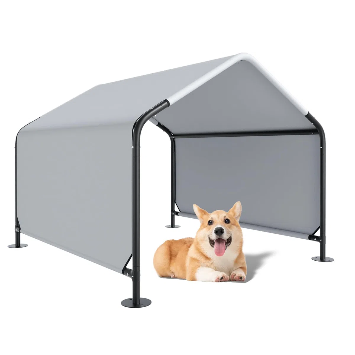 XL Outdoor Tier-Pavillon 120 x 120 cm Zelt für Hunde Kleintiere Unterstand Unterschlupf wetterfest
