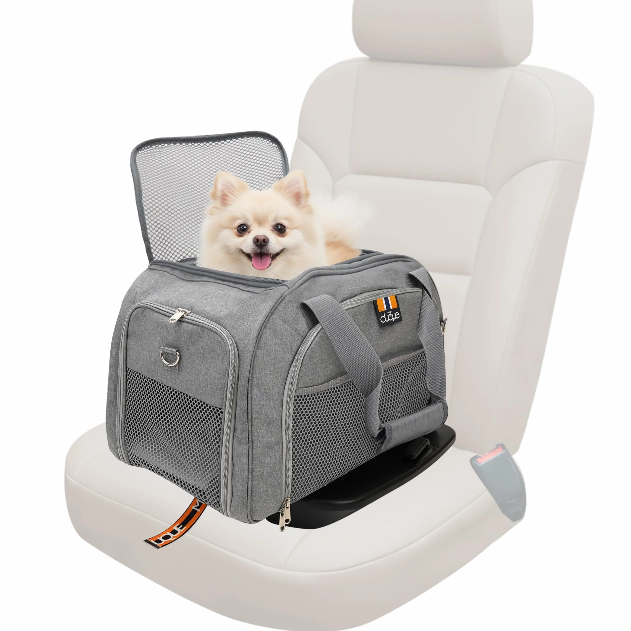 CAR-GO 2-in-1-Set – ISOFIX-Basis mit multifunktionaler Transportbox für Haustiere. Einfache Installation im Auto, Zugang von Oben, vorne und hinten, erweiterbar, ideal für Lange Reisen.