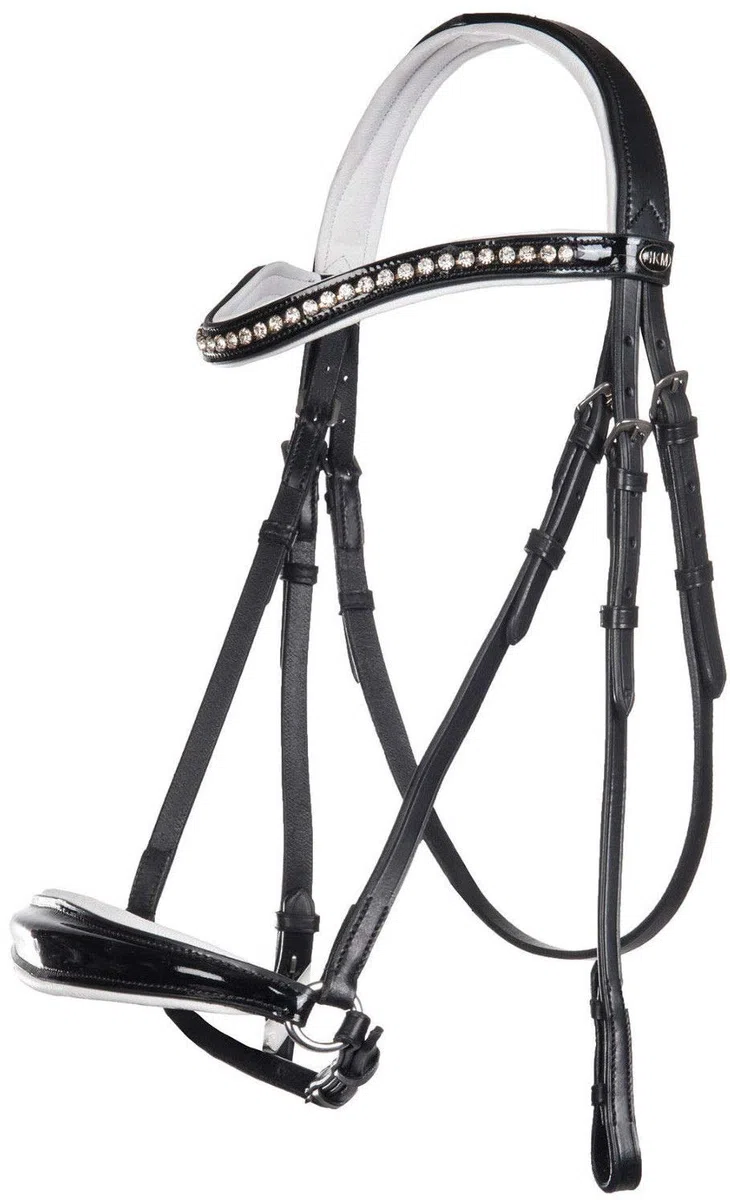 HKM Carolin Pferdeausstattung schwarz/weiß One Size