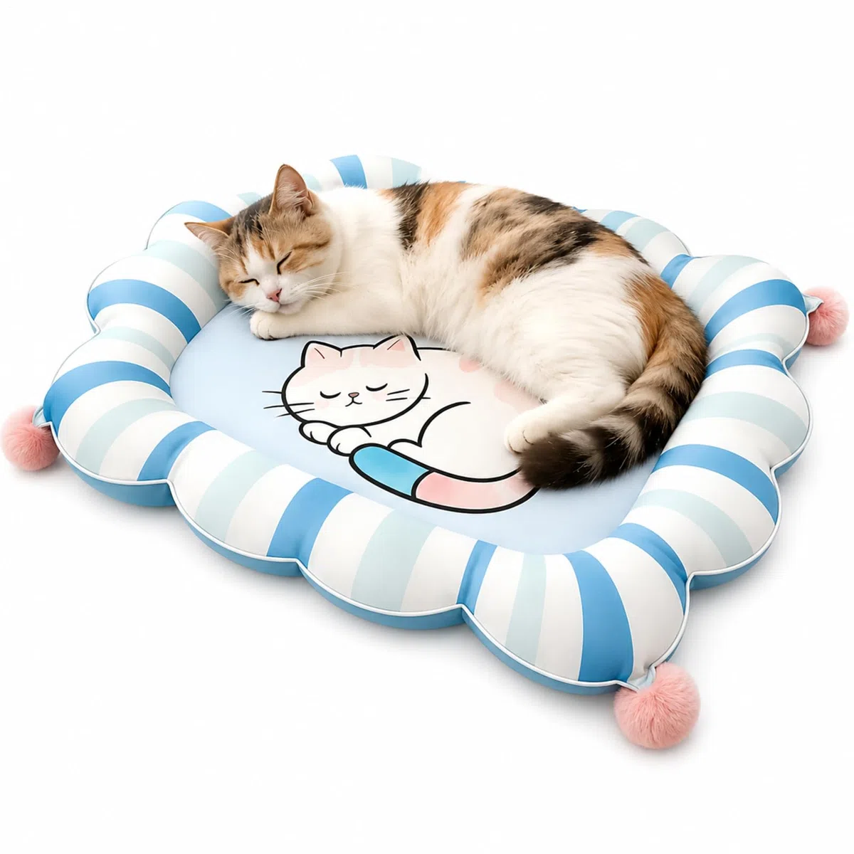 Generisch Katzen Kühlmatte 67x47x10cm Selbstkühlende Gel Matte Für Katzen Und Hunde – Druckaktivierte Kühlung – Kratzfeste Wasserfeste Sommer Matte Für Boden Sofa Innenbereich L