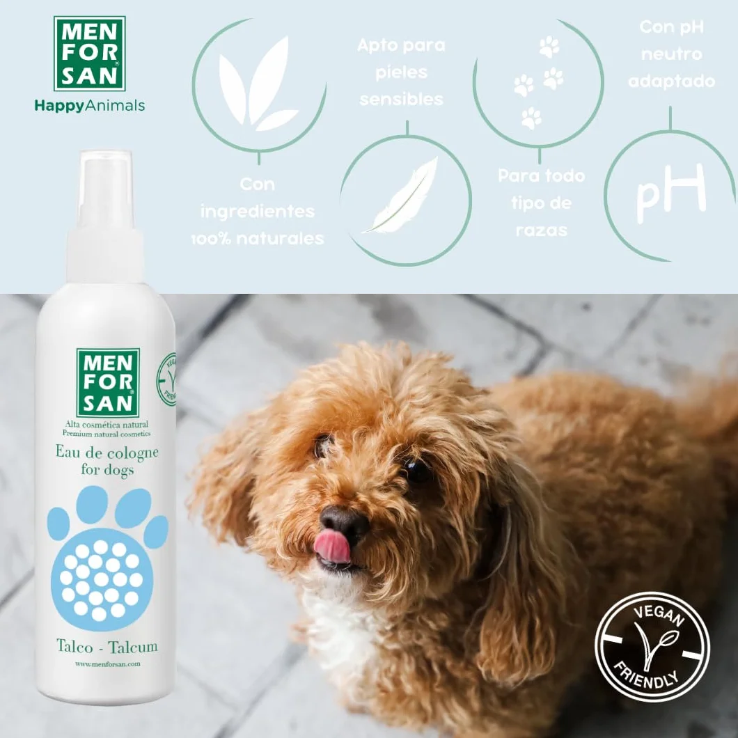 MENFORSAN Eau de Cologne Talkum für Hunde 125ml - 3er Pack