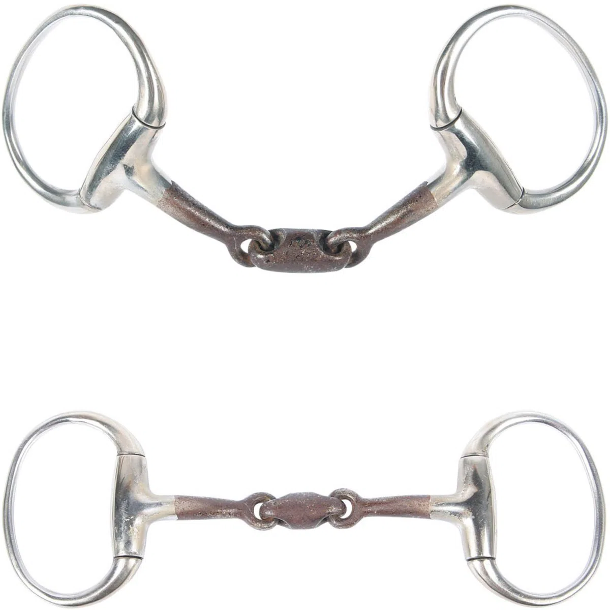 Harry´s Horse Olivenkopftrense Sweet Iron doppelt gebrochen 13mm, Größe:12.5