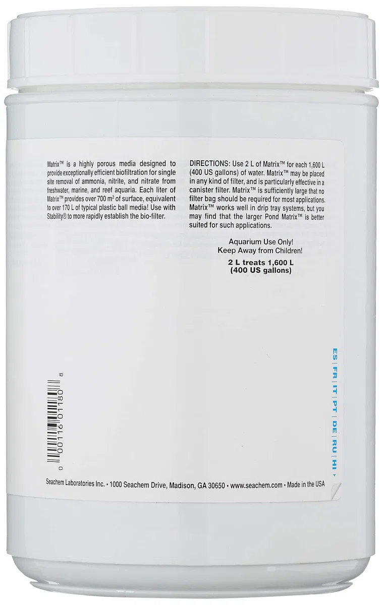 Seachem Matrix Bio Media, 2 Litre